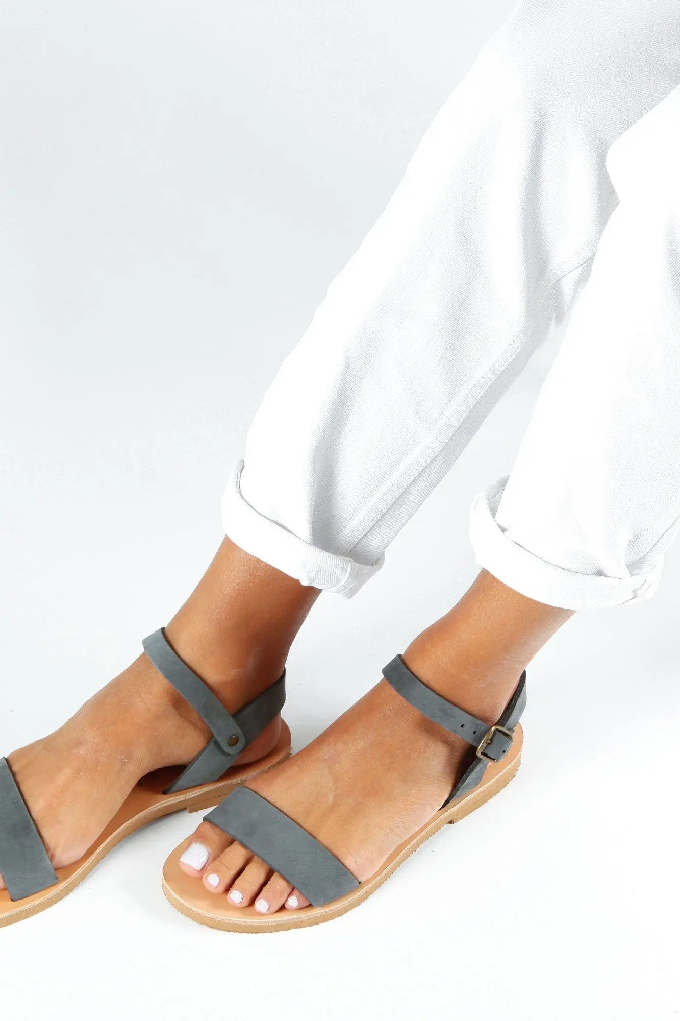 Greek Sandals Gold Leather Sandals Women Flat Summer Sandals Griechische Sandalen, Sandales Grecques dorées, Sandalias Griegas ELOUNDA
