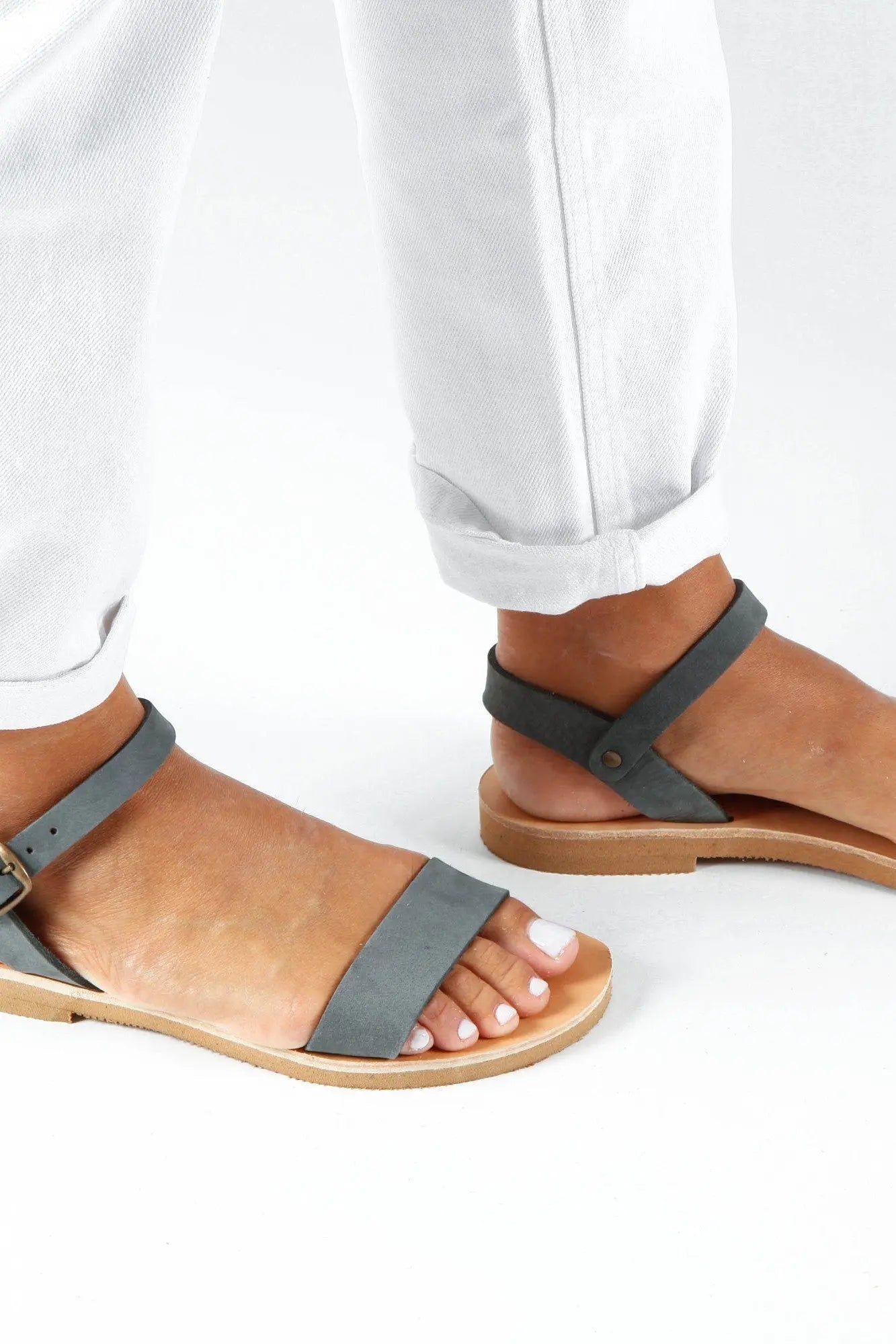 Greek Sandals Gold Leather Sandals Women Flat Summer Sandals Griechische Sandalen, Sandales Grecques dorées, Sandalias Griegas ELOUNDA