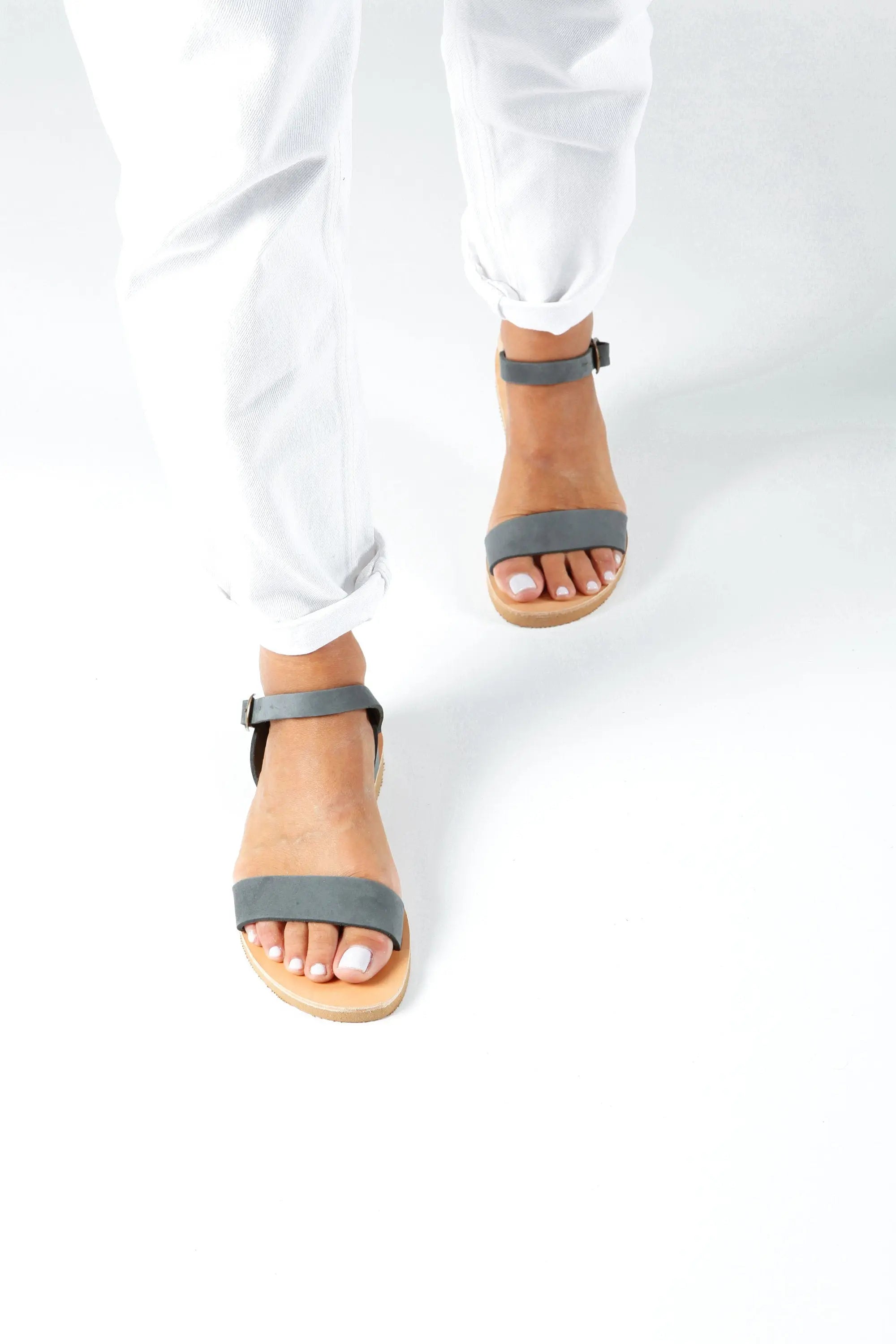Greek Sandals Gold Leather Sandals Women Flat Summer Sandals Griechische Sandalen, Sandales Grecques dorées, Sandalias Griegas ELOUNDA