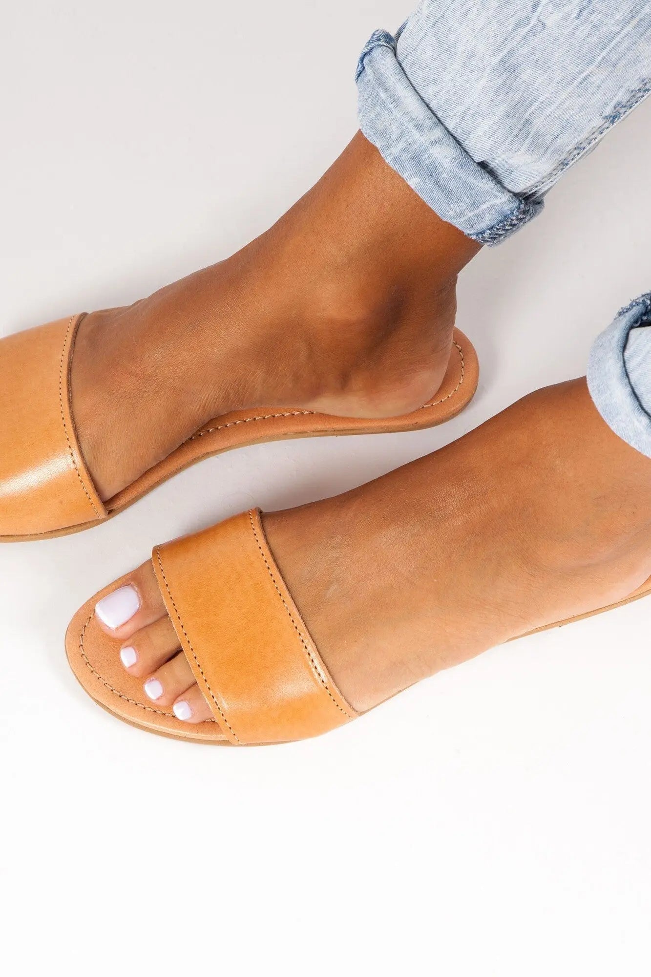 HYDRA, Sandales Grecques cuir, Leather Greek Sandals, Women Flat Slide Sandals, Cocktail Shoes, Grecian Sandals