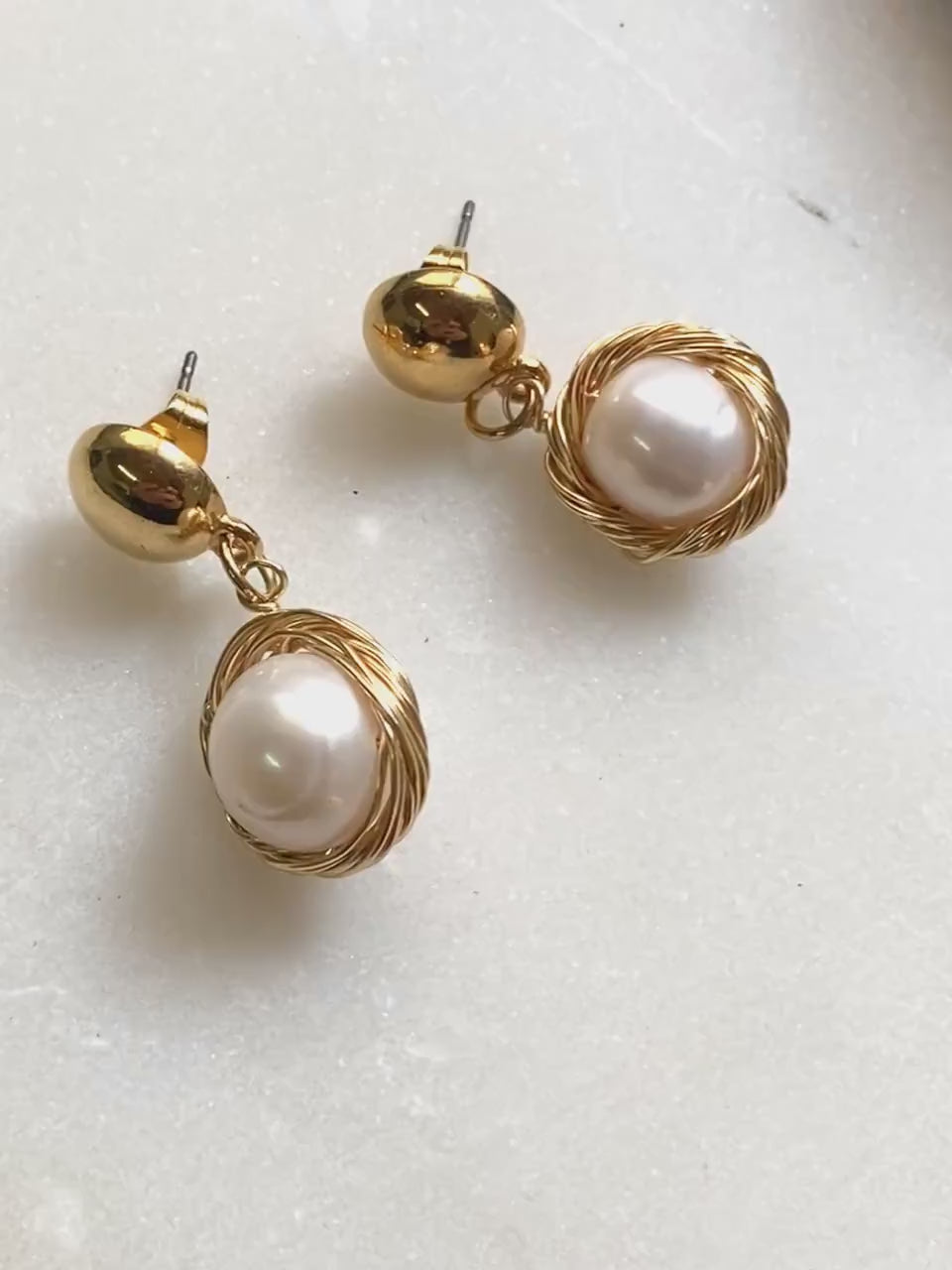 MOTHER of pearl Earrings