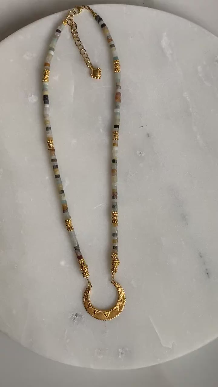 ELENI heishi Statement Necklace