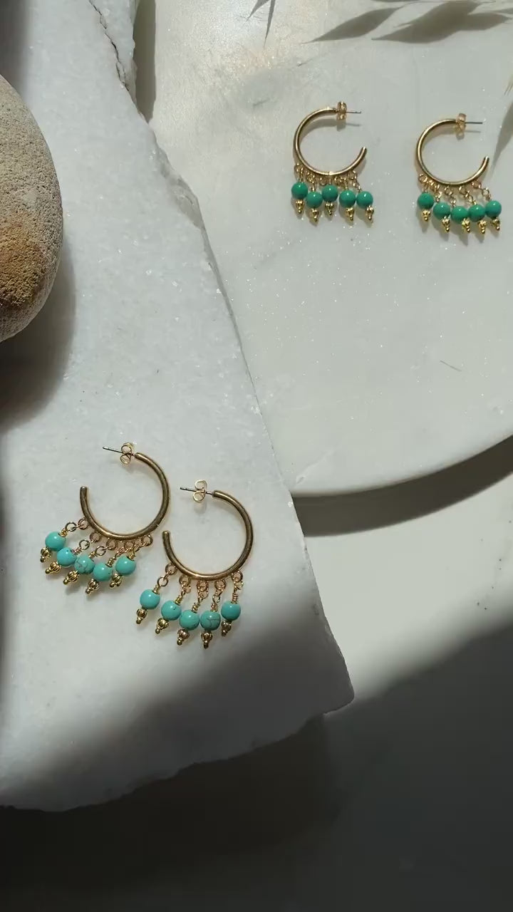 Boucles d'oreilles creoles ethniques