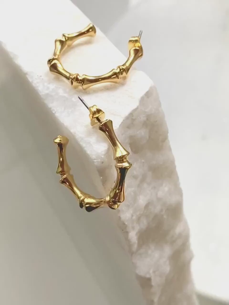 Gold hoop earrings