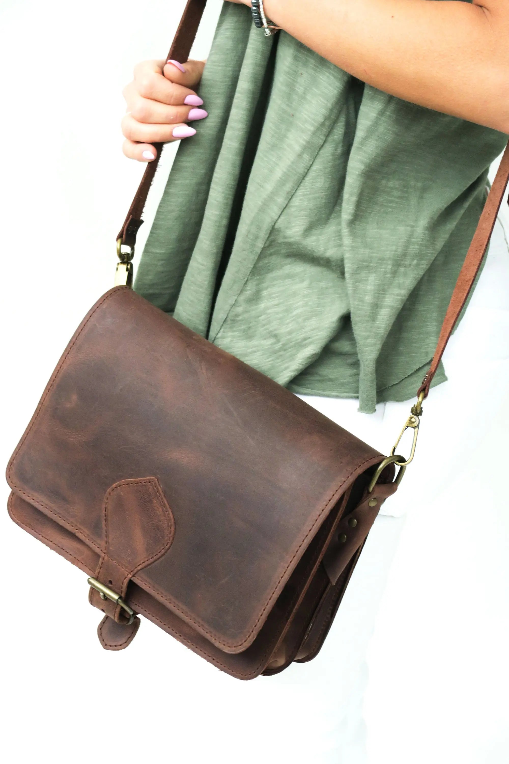 Leather Crossbody bag Women Leather Handbag Handmade Shoulder Bag Messenger, Sac Bandoulière Femme Pochette Cuir