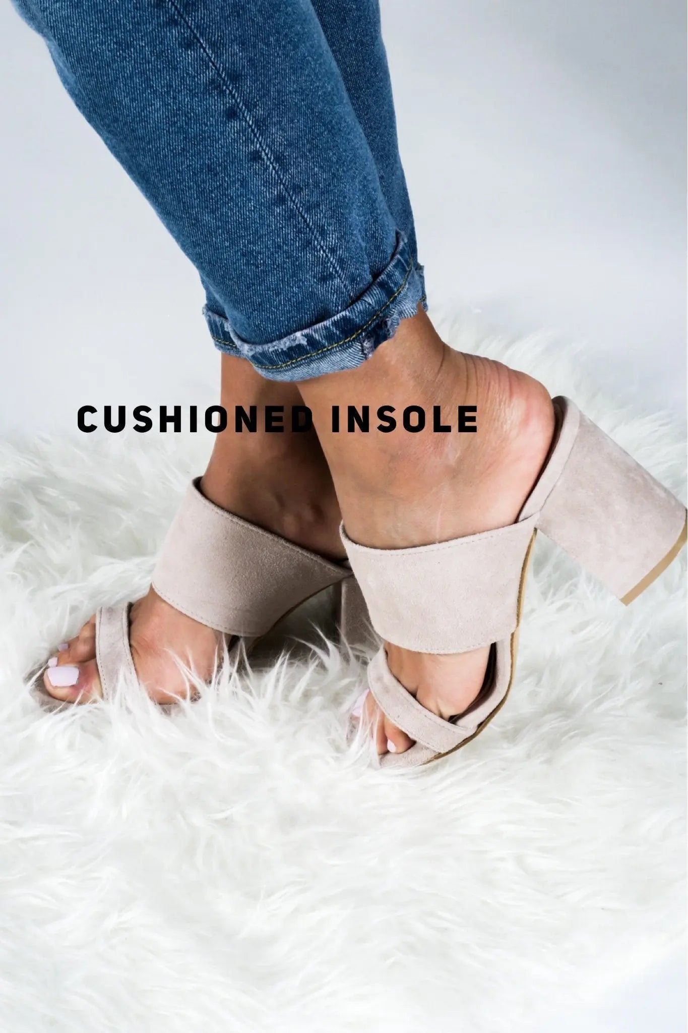 ZOE Nude, Block Heels Sandals, Nude Heeled Mules, High Heels Sandals, Sexy Mules