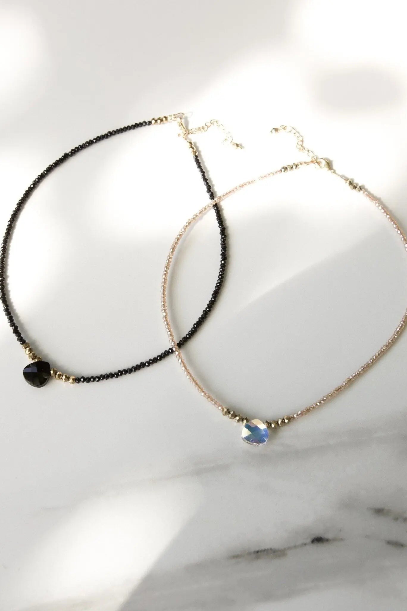 Swarovski tear drop Choker necklace, Swarovski crystal necklace, Black drop necklace, Crystal drop necklace