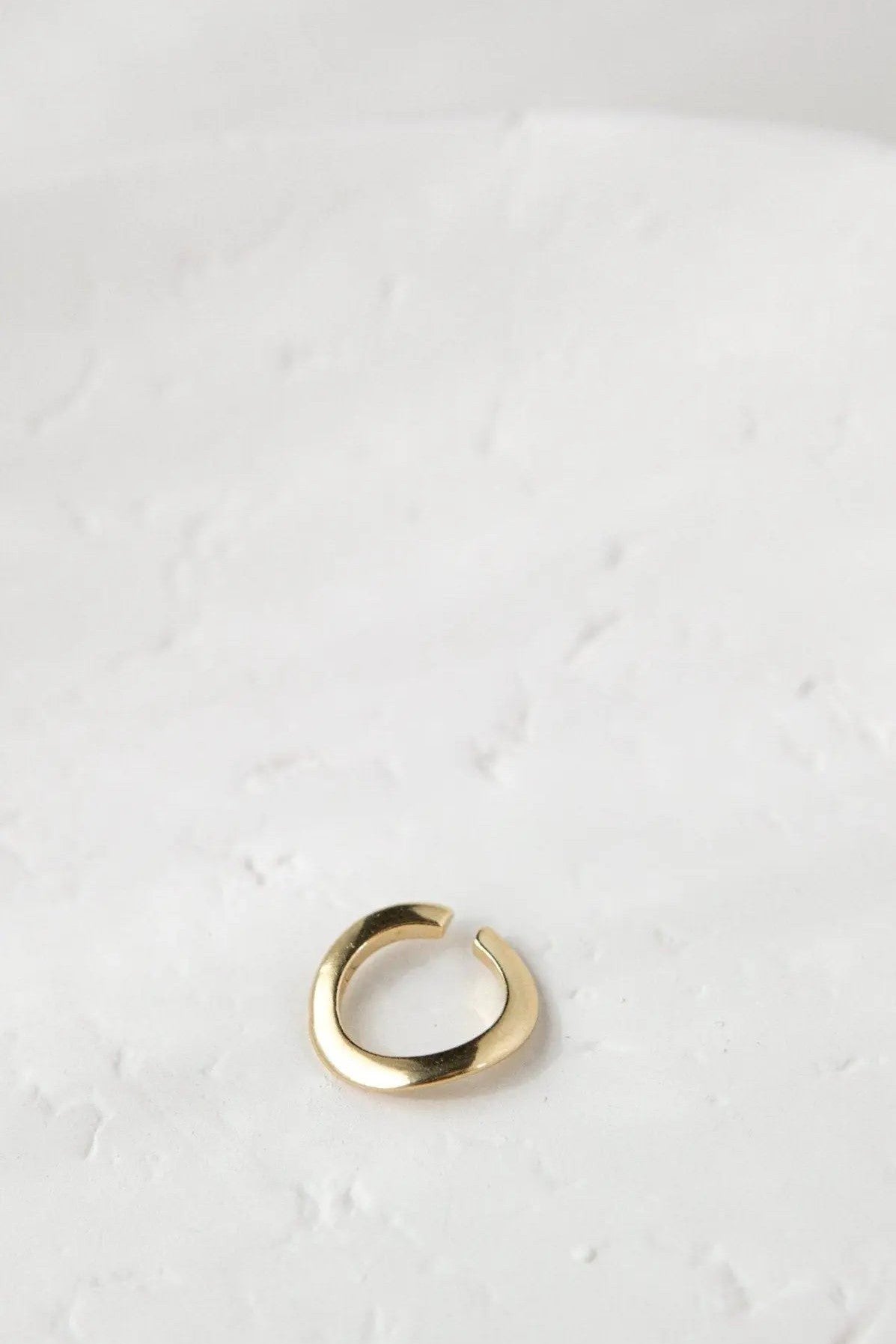 Thick Gold Band ring, Bold waved ring, 24k Gold Filled Ring, Stacking Ring, Simple Gold Ring, Adjustable Ring, Gold Ring for women