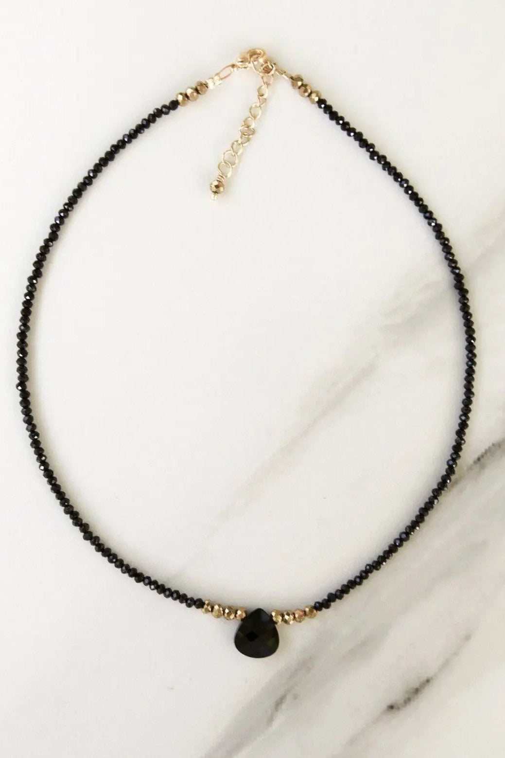 Swarovski tear drop Choker necklace, Swarovski crystal necklace, Black drop necklace, Crystal drop necklace