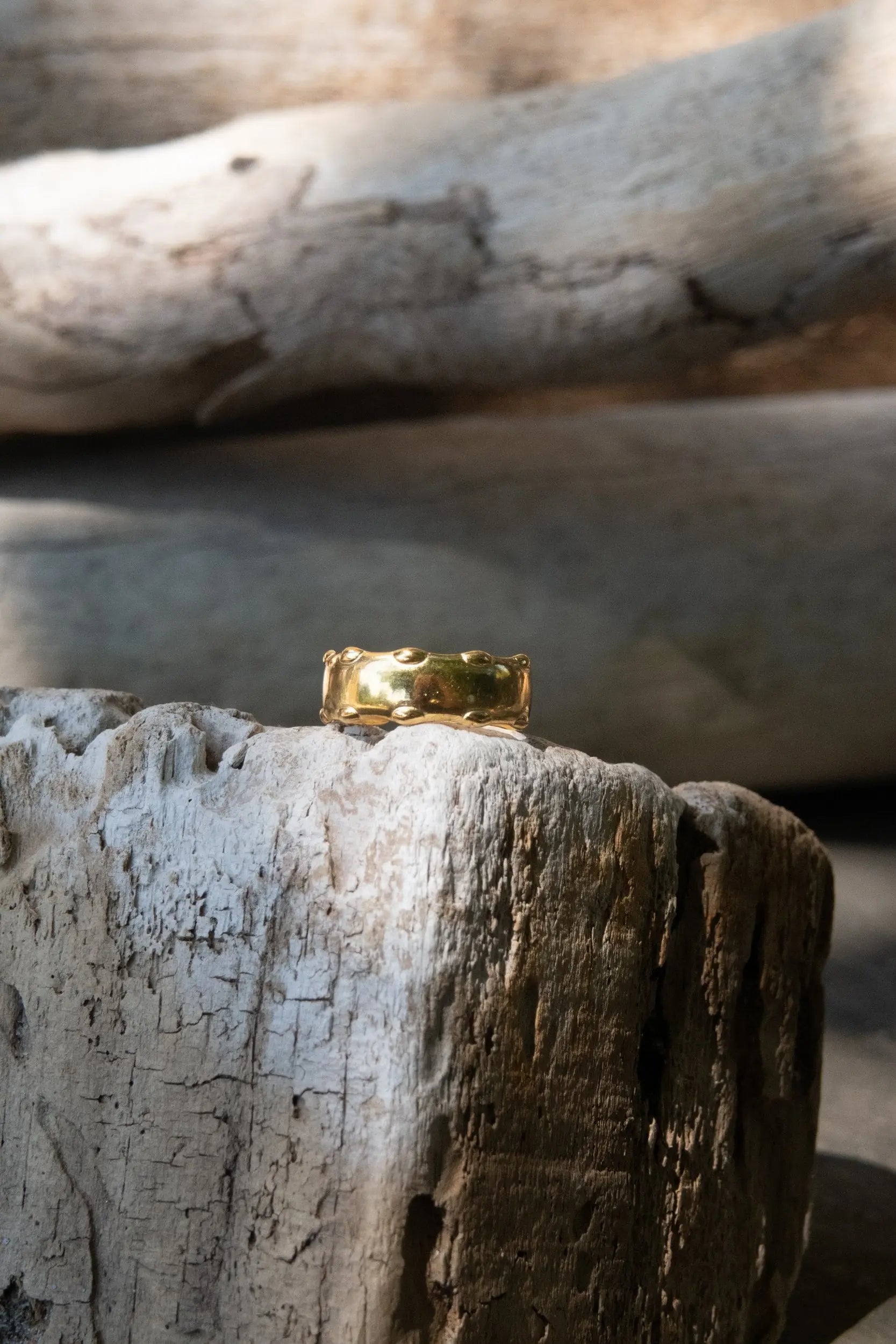 Statement Gold plated ring for women, Boho Ring, Ancient Greek ring, Museum jewelry, Bohemian jewelry