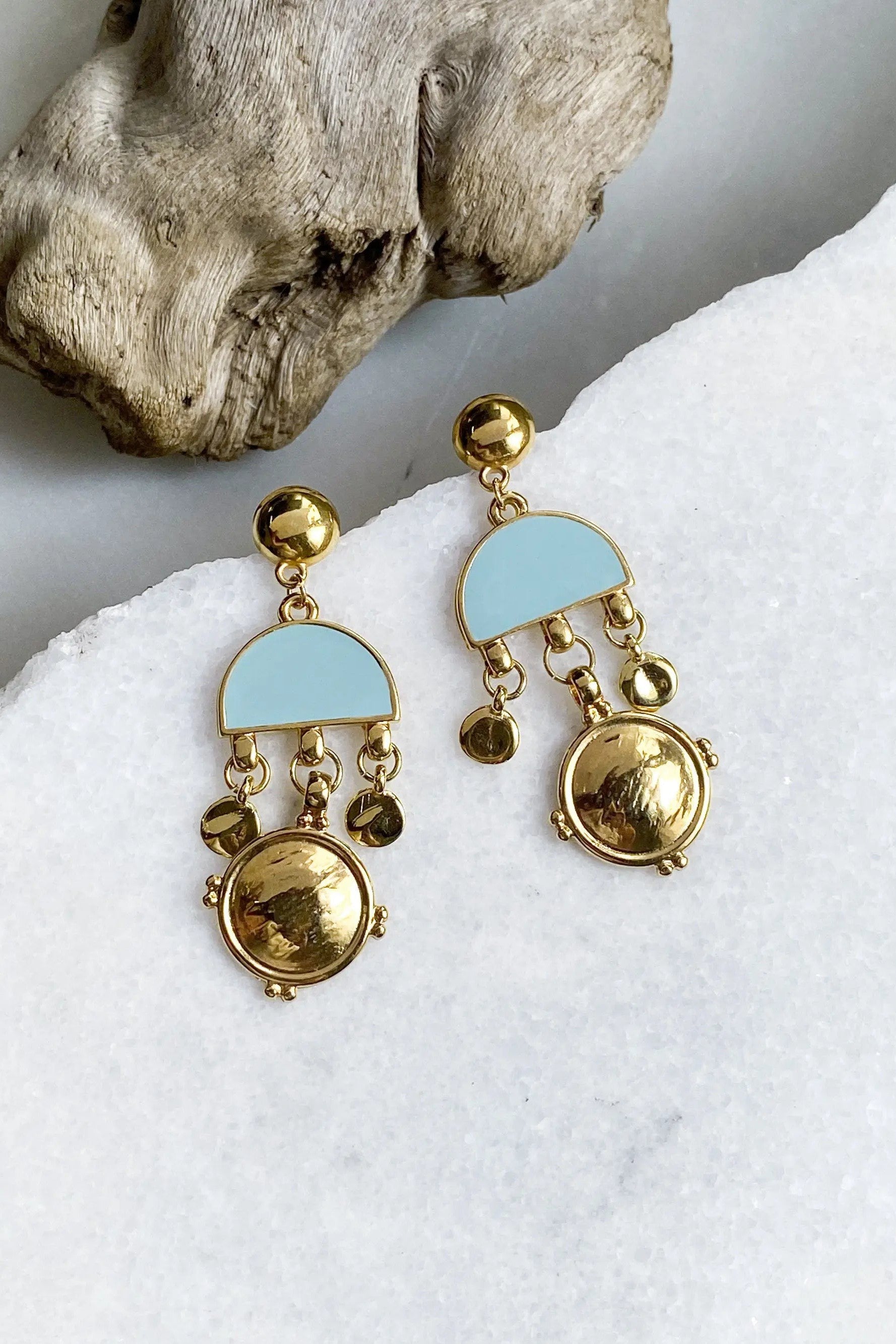 ASTRADENI Dangle Tribal Earrings, Bijoux éthniques, Boucles d'oreilles, Boho turquoise earrings, Best friend gift, Ancient Earrings