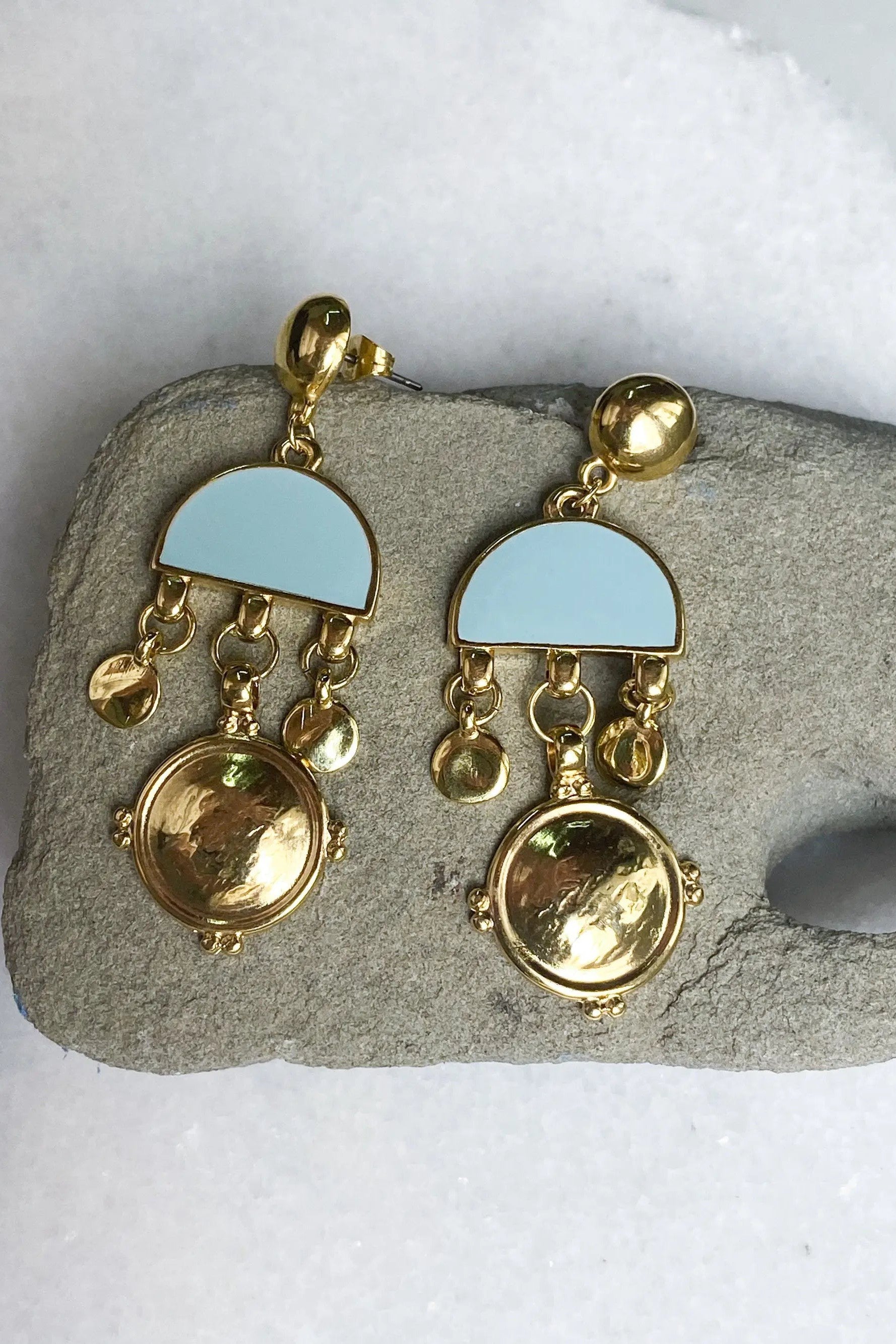 ASTRADENI Dangle Tribal Earrings, Bijoux éthniques, Boucles d'oreilles, Boho turquoise earrings, Best friend gift, Ancient Earrings