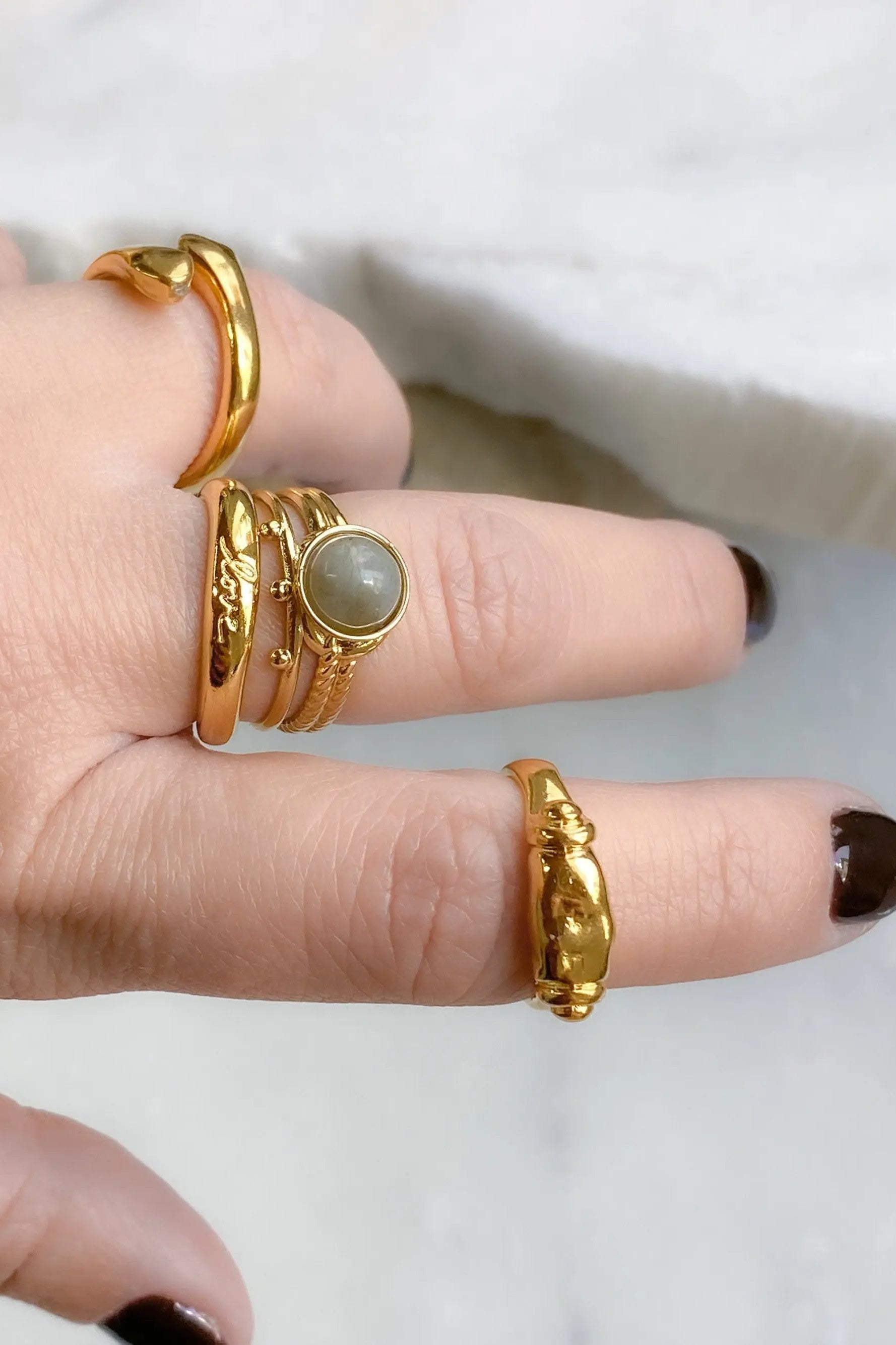 Ancient Greek ring, ethnic boho ring, Gold adjustable ring, Dainty ring, Gold plated ring for women, Tribal jewelry, St Valentine gift