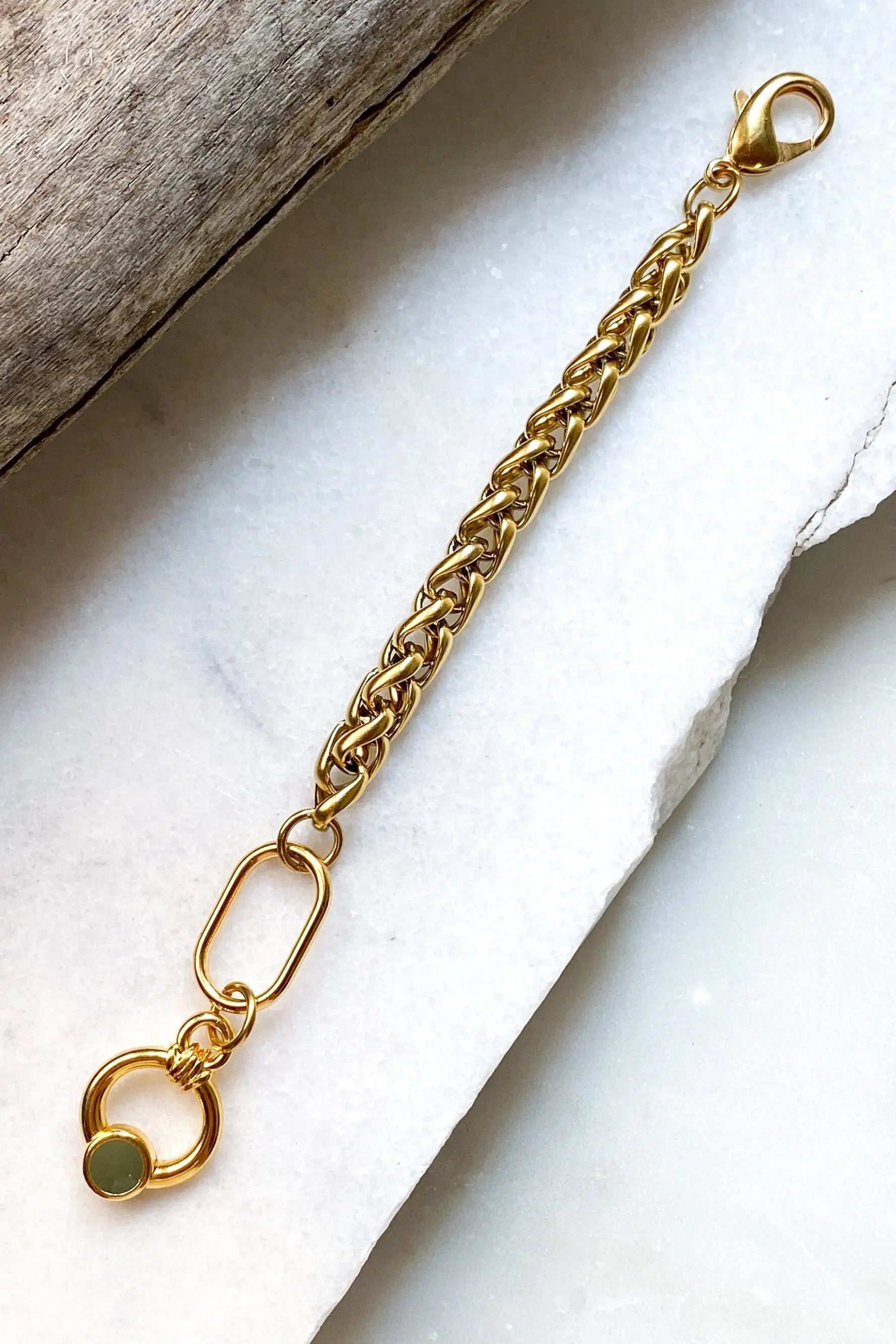 Large Gold Chain bracelet, Chunky Toggle Bracelet, Vintage style bracelet, Statement big chain bracelet, Jewelry set, Gift ideas