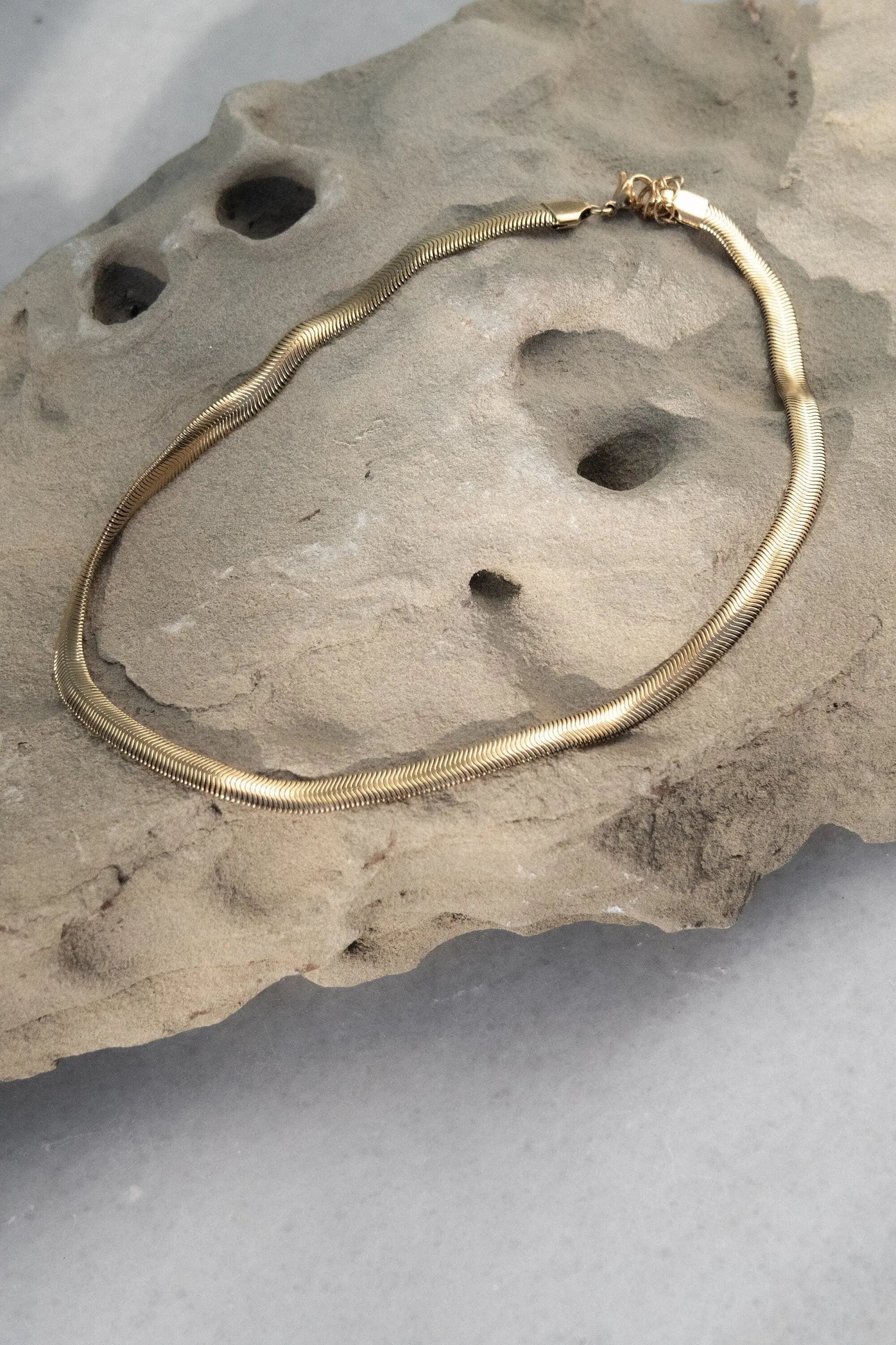 Gold Snake chain necklace