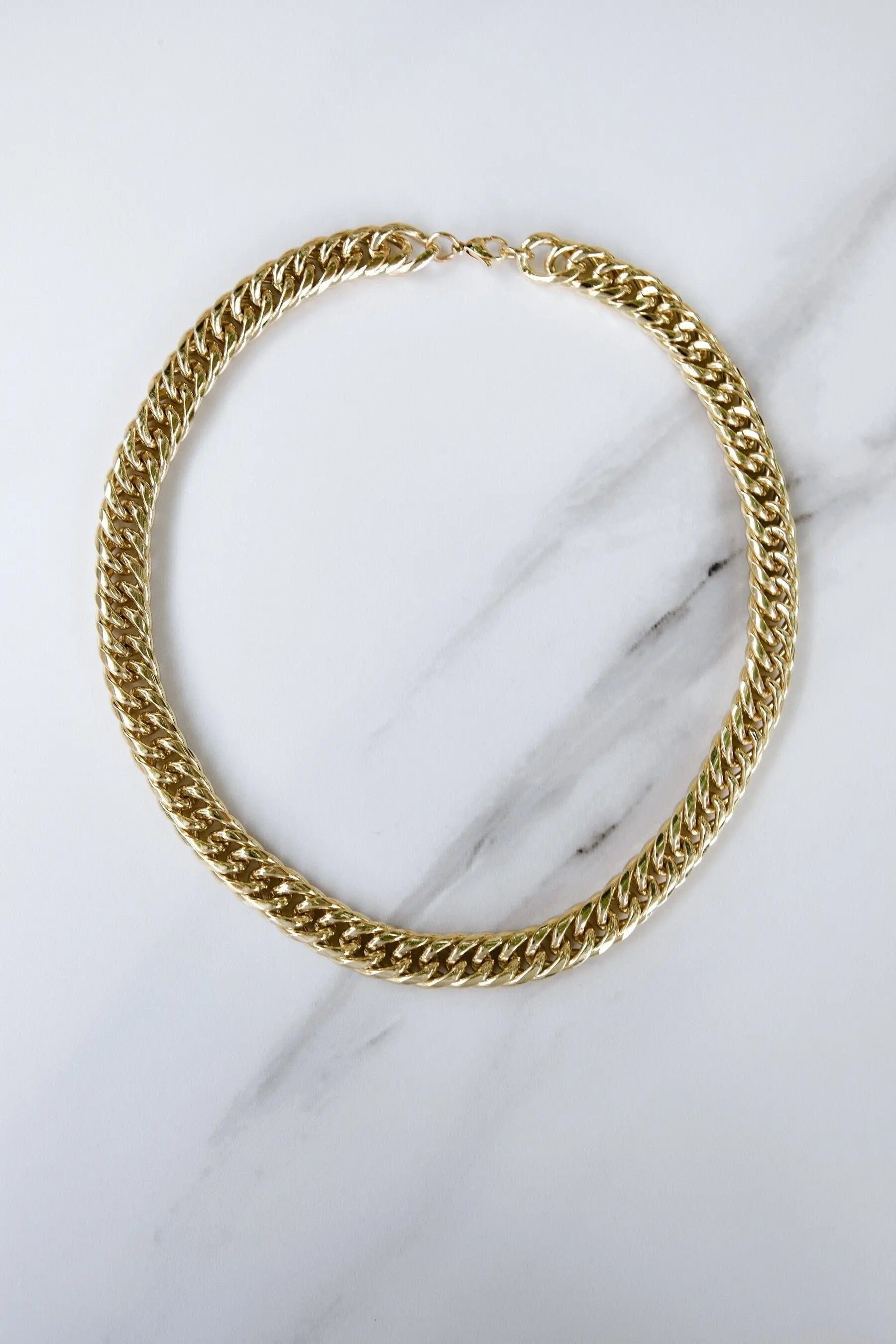 Chunky steel necklace