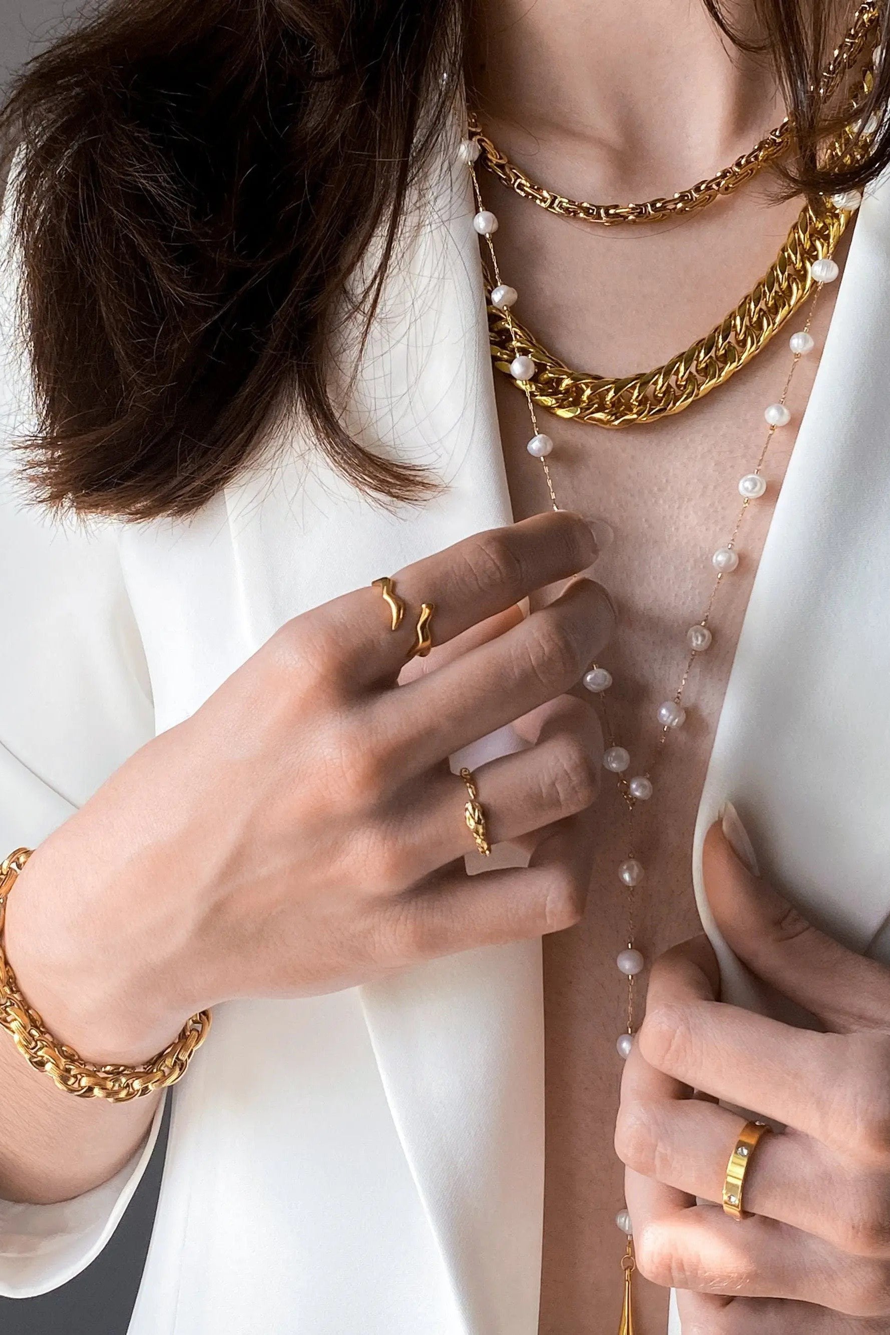 Chunky Chain Necklace Gold Heavy Necklace Thick Chain Statement Necklace Miami Cuban Chain Wife Gift