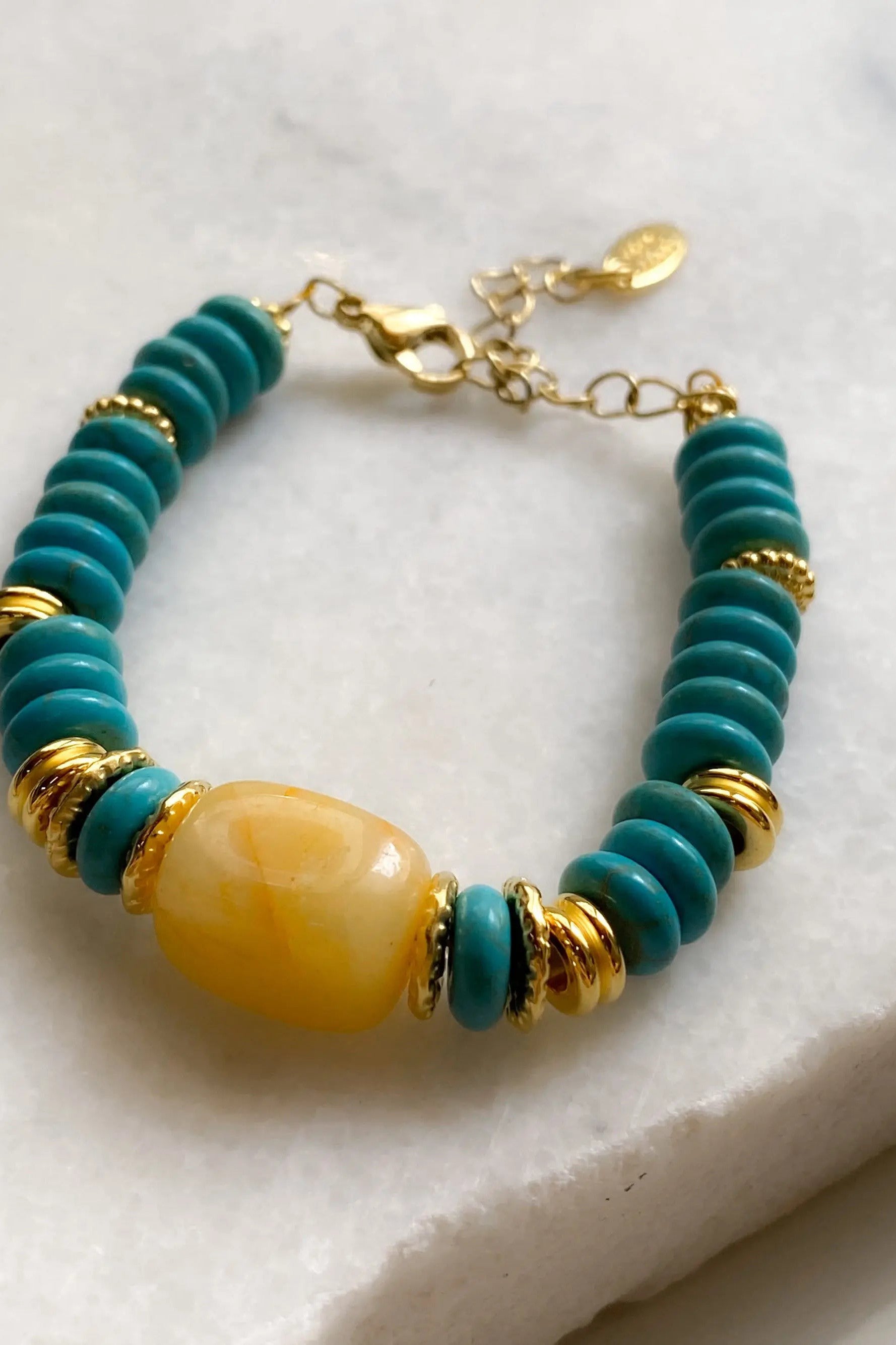 Birthday Gift Turquoise Agate Bracelet Surfer bracelet Heishi Boho chic bracelet stackable bracelets Girlfriend Gift, ΚΙΜΑΥΑ