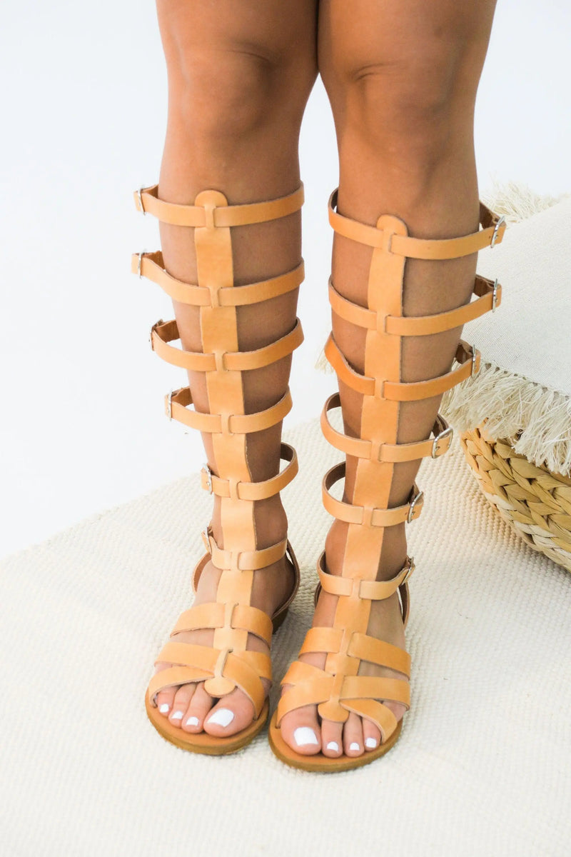 AMAZONA Natural,  Sandali Gladiatore, Leather Gladiator Sandals, Ancient Greek Sandals,Lace up Sandals, Sandales Spartiates