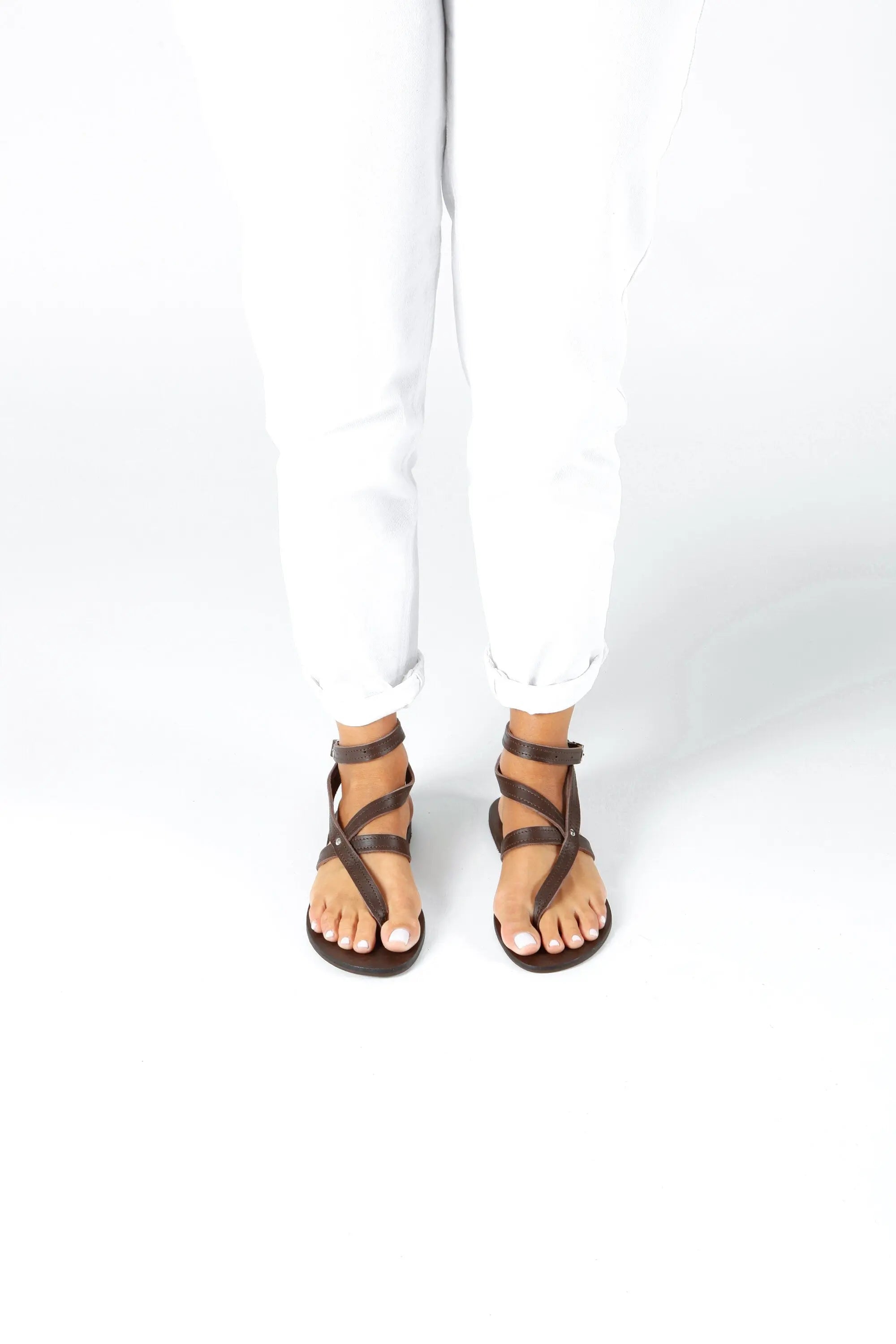 IRA Natural, Greek Gladiator Sandals, Womens Leather Sandals, Ankle Strap Sandals, Sandales Grecques, Sandalias griegas