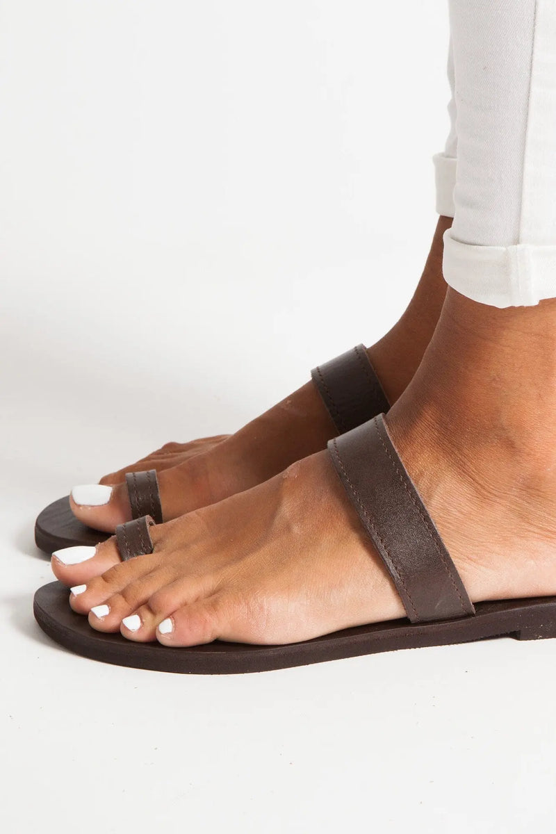 LEROS Natural, Greek Leather Sandals, Sandalias Griegas, Griechische Sandalen, Sandales Grecques Plates Cuir