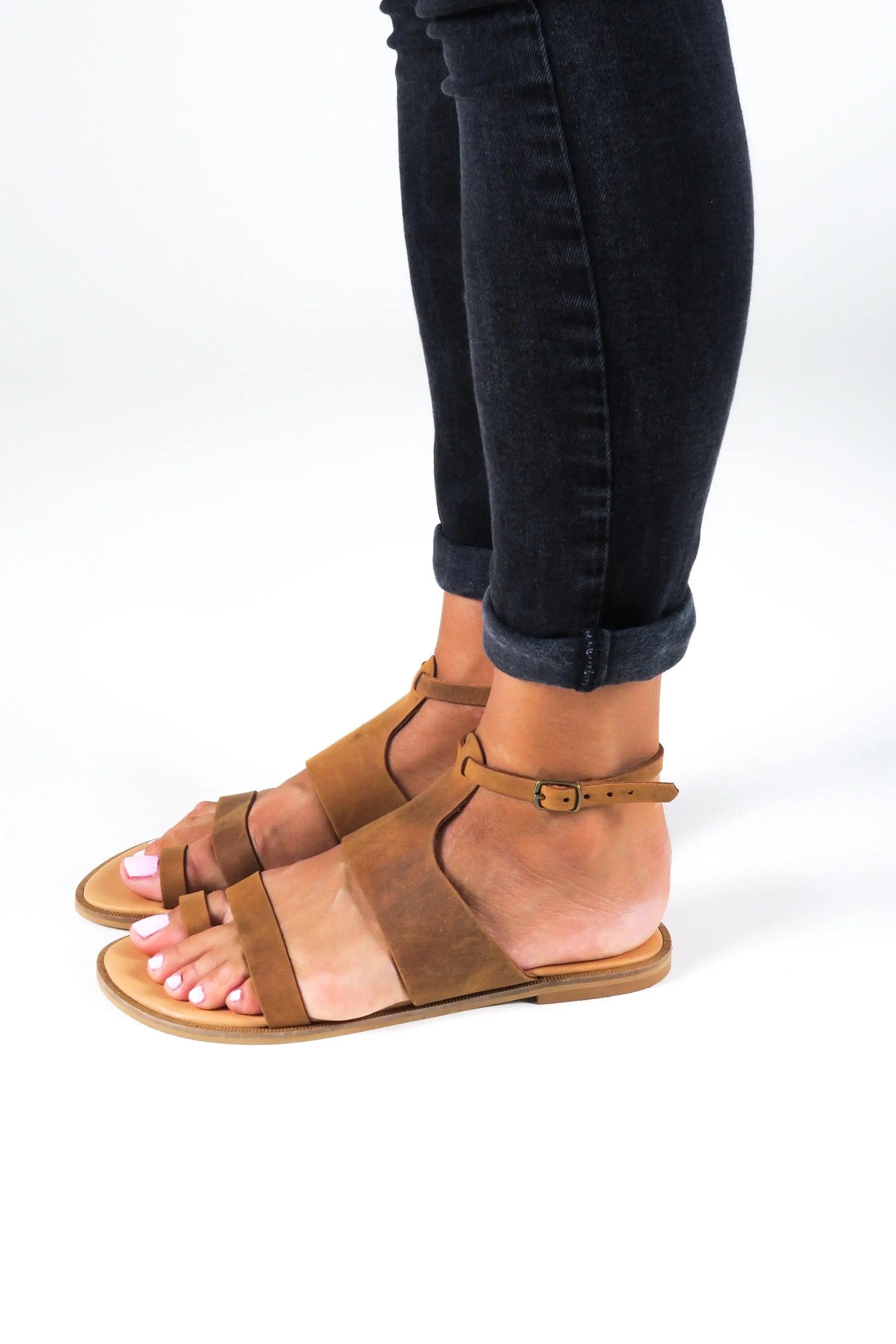 NIKEA Natural, Women Greek Leather Sandals, Flat Gladiator Sandals, Sandales Grecques Plates en Cuir, Soft comfortable sandals