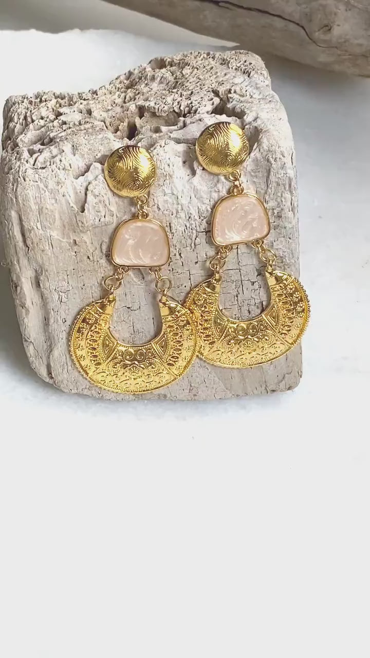 Gold Boho earrings