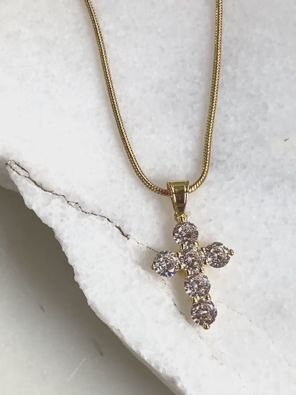 Big Cross pendant necklace