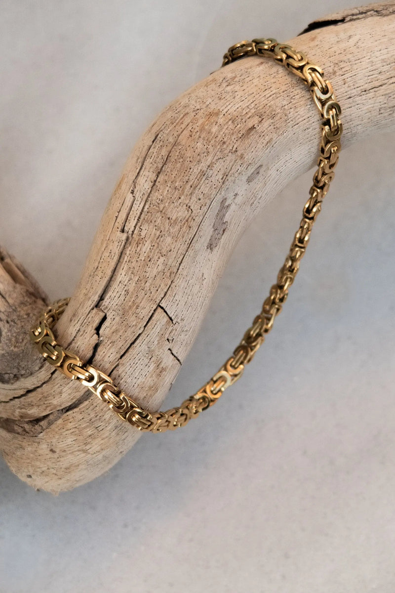 BYZANTINE Statement Thick chain necklace, Minimalist Layering necklace, Gold chain necklace, Collier chaine or, Halskette damen