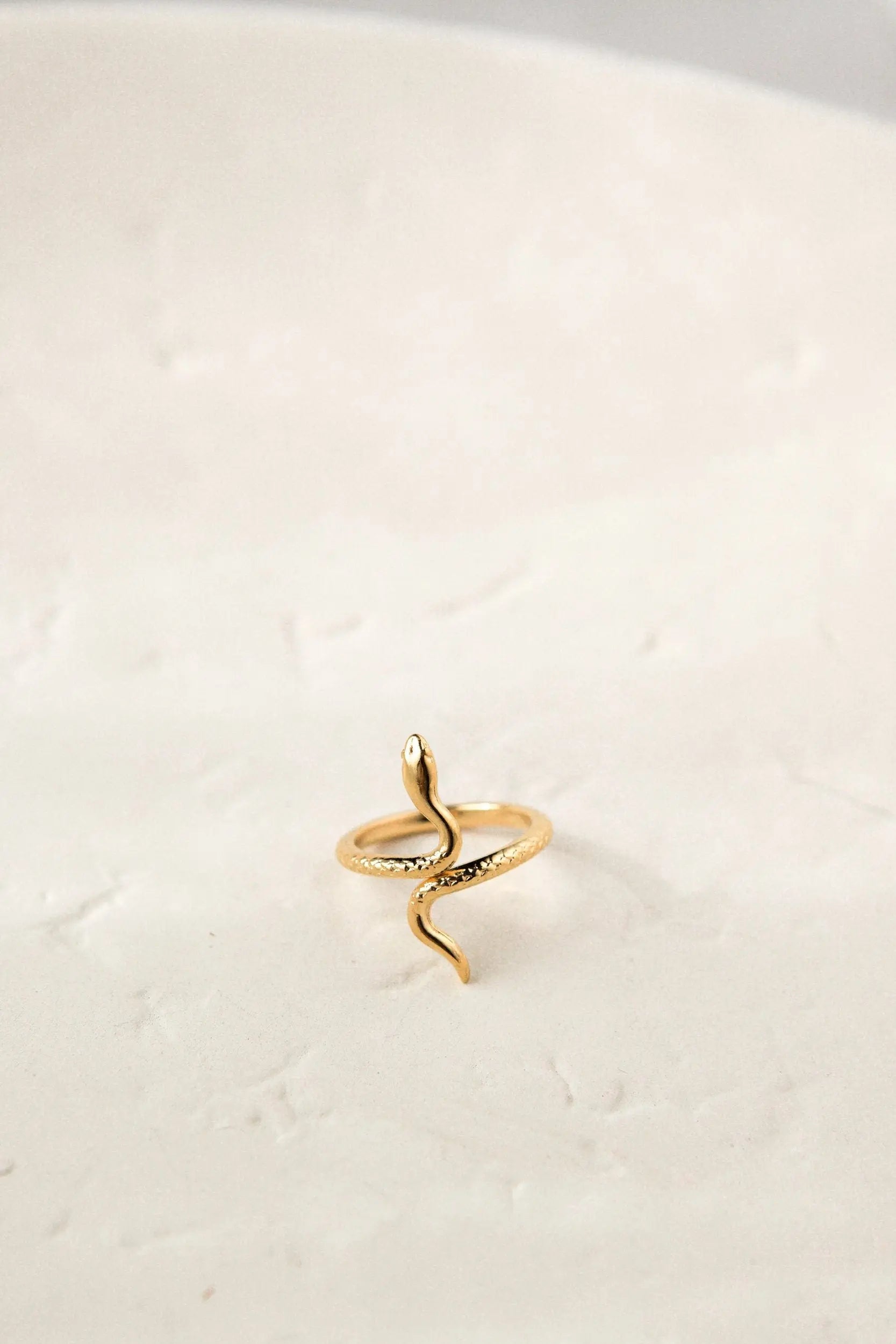 Gold Snake RING, Vintage Serpent Ring, Gothic thin Snake Ring, 24K Gold filled ring for women, Delicate Modern Ring, Gothic Snake Ring