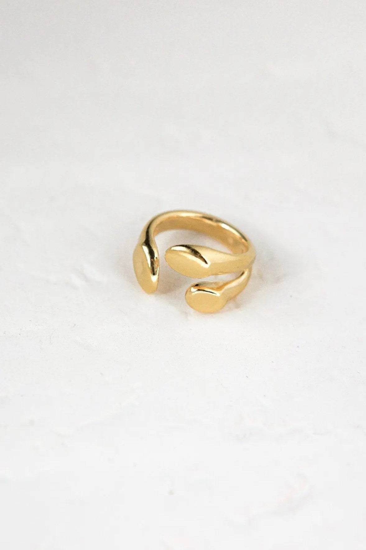 Greek Olive leaf ring, Grecian ring for women, Ethnic Boho Ring, Gold adjustable ring, 24K Gold plated ring, Greek jewelry