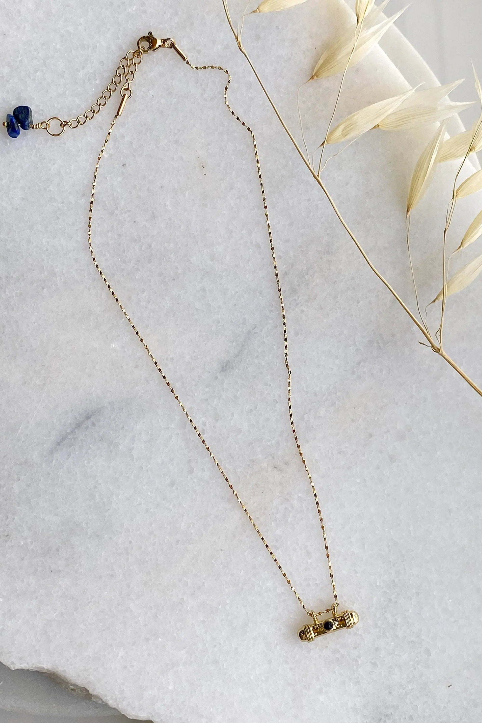 Lucky charm necklace, Dainty Gold Necklace, Good luck charm pendant, Boho chic necklace, Minimalist gold chain necklace, PANDORA