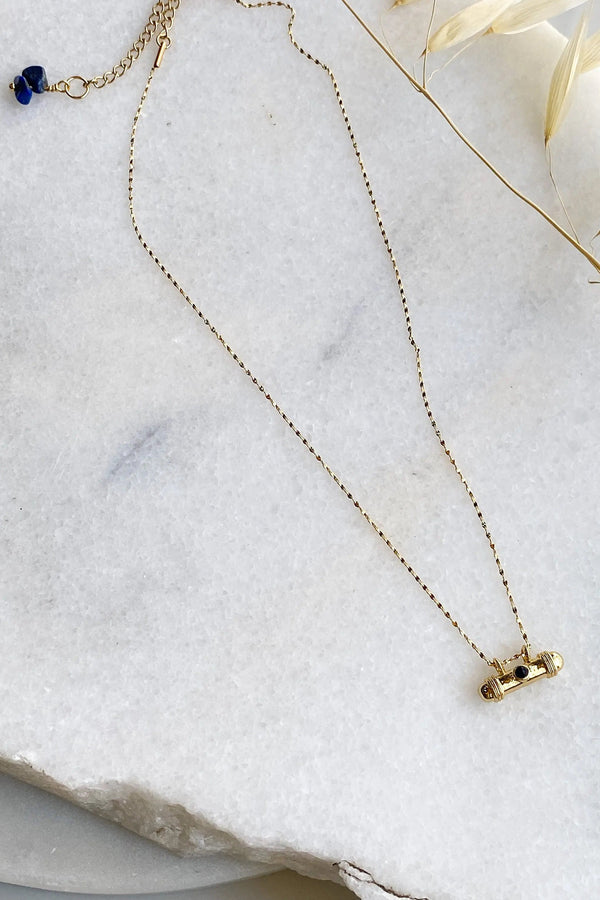 Lucky charm necklace, Dainty Gold Necklace, Good luck charm pendant, Boho chic necklace, Minimalist gold chain necklace, PANDORA