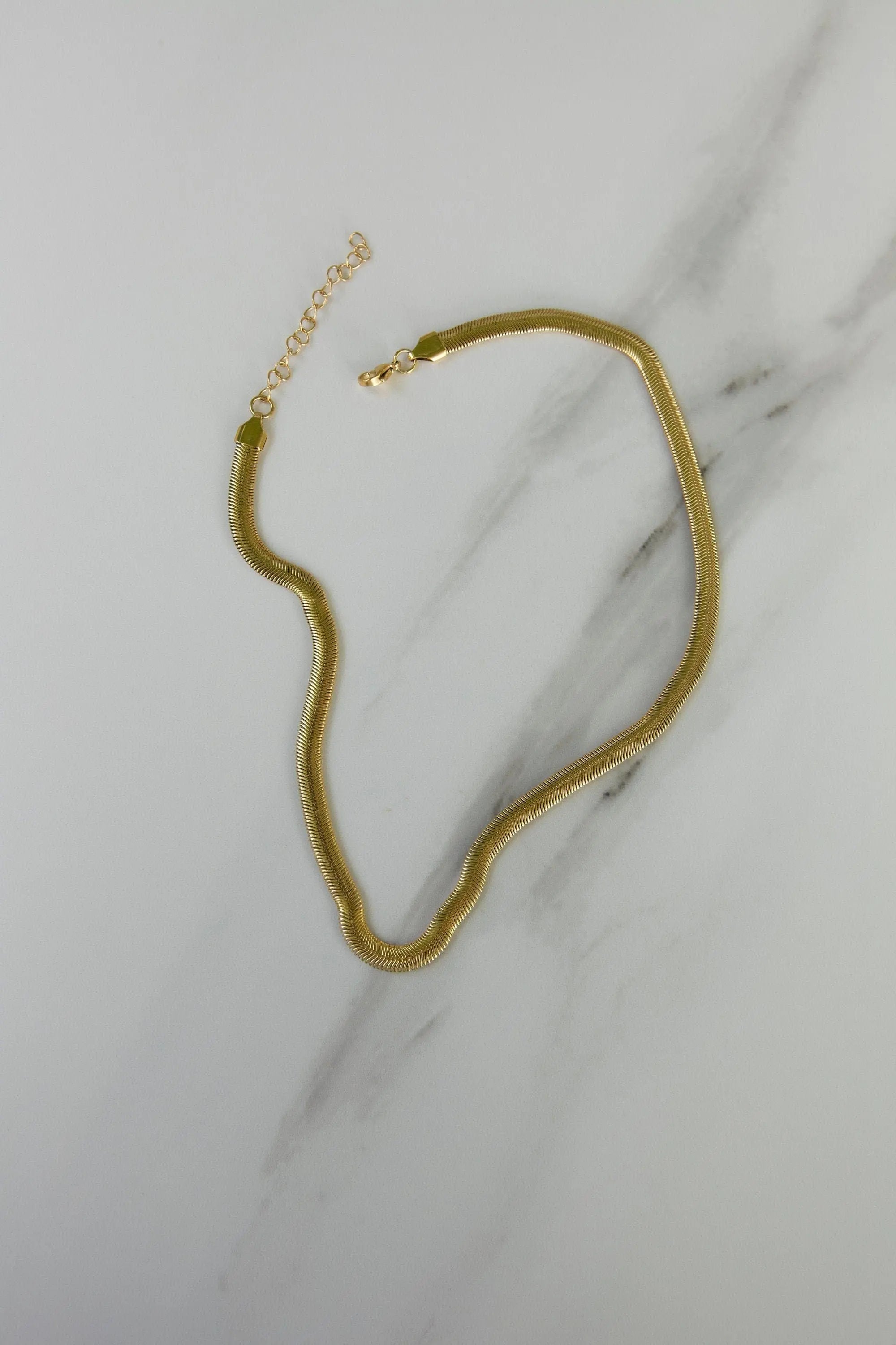 Gold Snake chain necklace