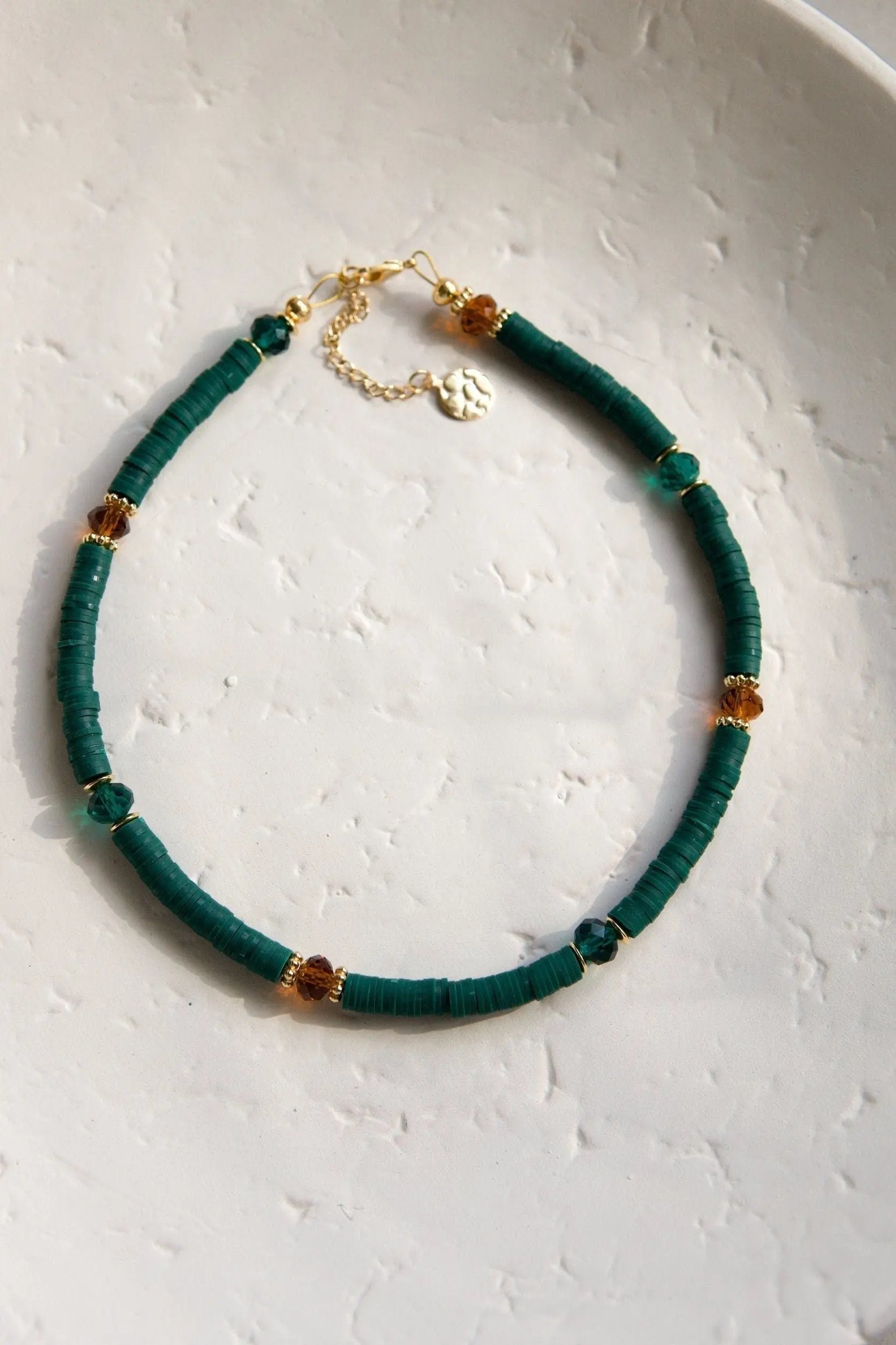 Heishi beaded necklace