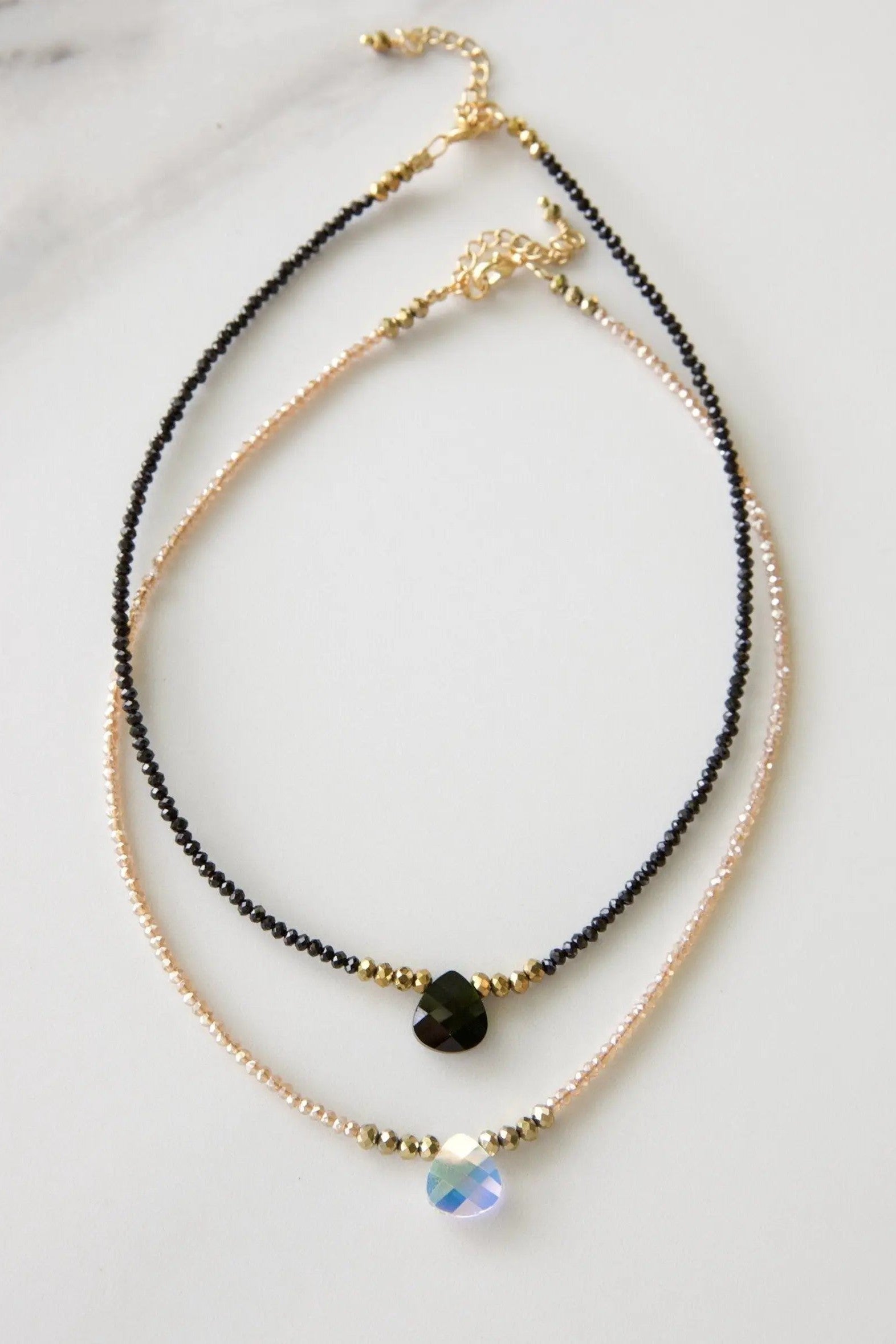 Swarovski tear drop Choker necklace, Swarovski crystal necklace, Black drop necklace, Crystal drop necklace