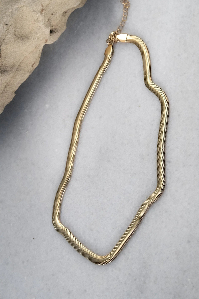 Gold Snake chain necklace