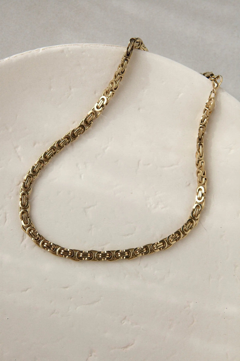 BYZANTINE Statement Thick chain necklace
