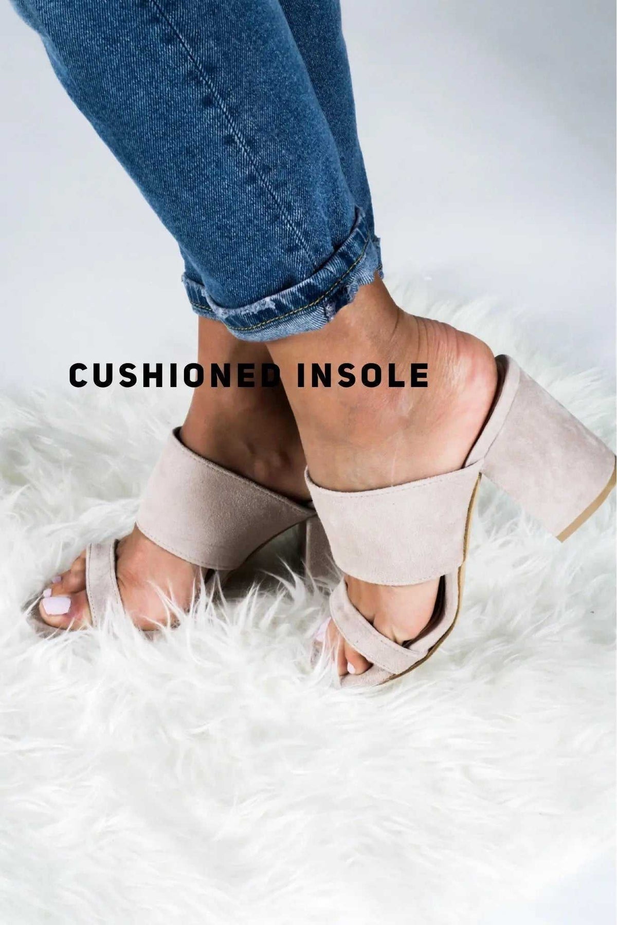 ZOE Handmade Greek Sandals in pale beige suede, featuring wide crossover straps, open toes and cushioned insoles